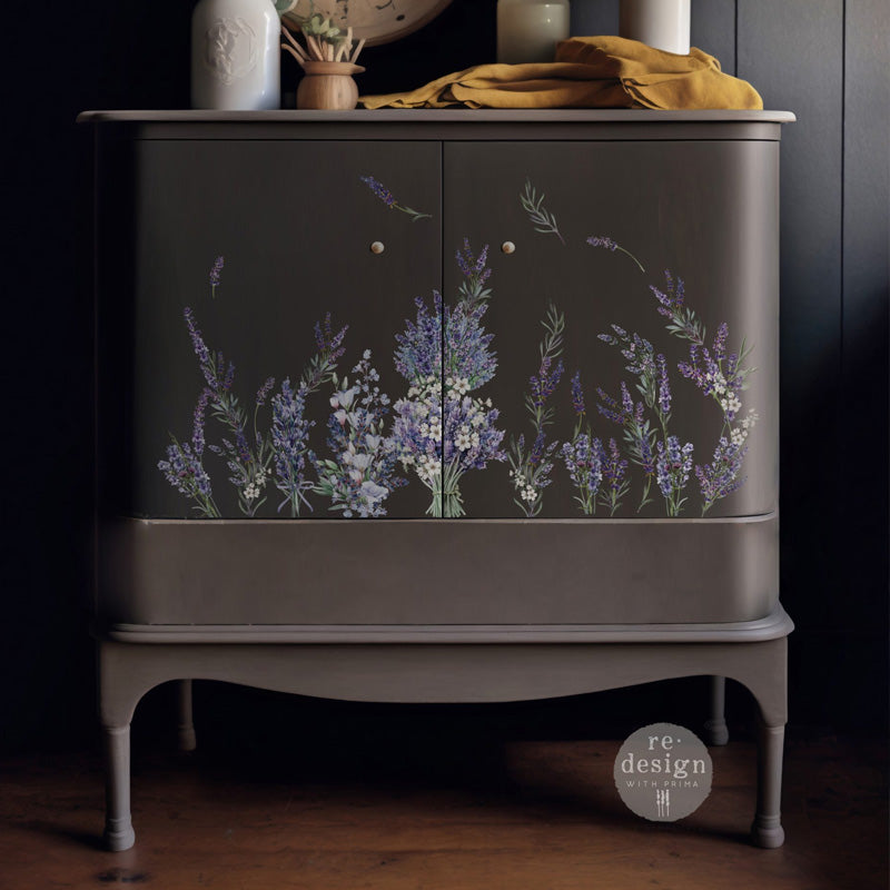 Re Design Decor Transfer Lavander Bunch 3 Fogli 21,5 X 28 cm