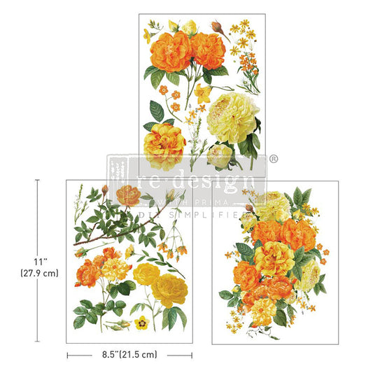 Re Design Decor Transfer My Honey 3 Fogli 21,5 X 28 cm