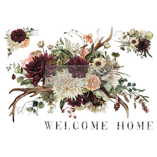 Re Design Decor Transfer Rustic Charm 3 Fogli 60 X 88 cm