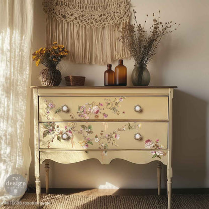 Re Design Decor Transfer Rosette Royale 3 Fogli 21,5 X 28 cm