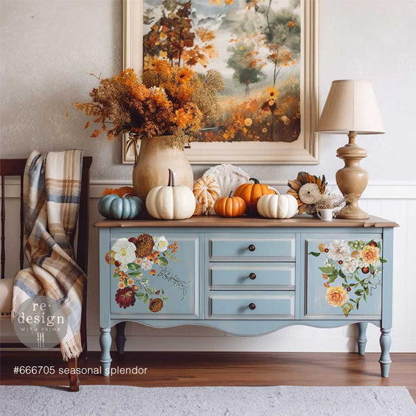 Re Design Decor Transfer Seasonal Splendor 3 Fogli 21,5 X 28 cm