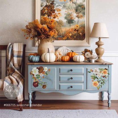 Re Design Decor Transfer Seasonal Splendor 3 Fogli 21,5 X 28 cm