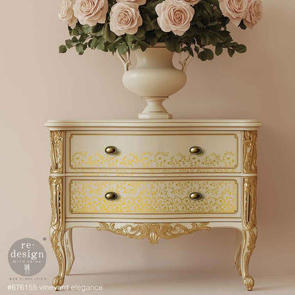 Re Design Decor Transfer Vineyard Elegance 2 Fogli 21,5 X 28 cm