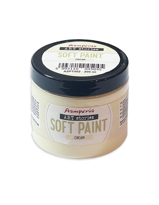 Stamperia Linea Art Stories Soft Paint 200ml - Cream -