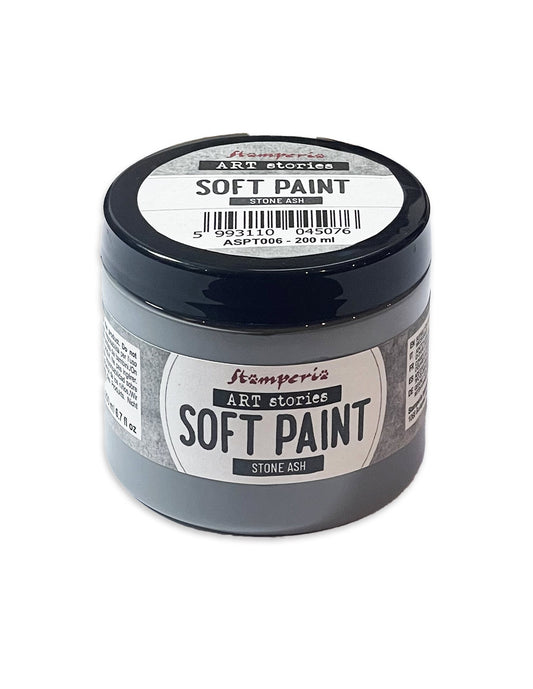 Stamperia Linea Art Stories Soft Paint 200ml -Stone Ash -