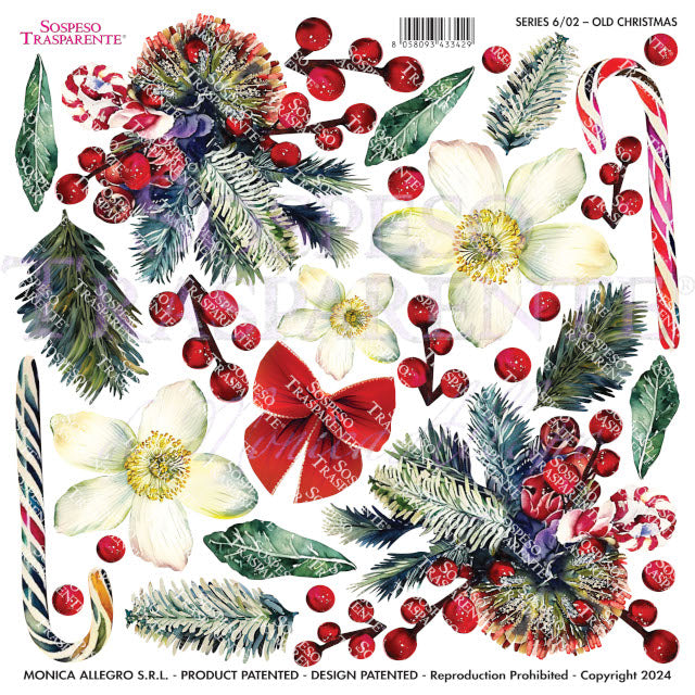 Sospeso Trasparente Pellicola Standard Serie 6 - Modello STS.02 Christmas