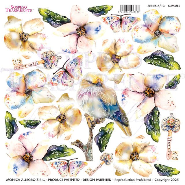 Sospeso Trasparente Pellicola Standard Serie 6 - Modello STS.13 Summer