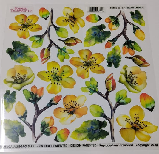 Sospeso Trasparente Pellicola Standard Serie 6 - Modello STS.16 Yellow Cherry
