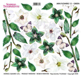 Sospeso Trasparente Pellicola Mini Flower Green n 12