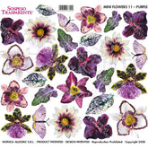 Sospeso Trasparente Pellicola Mini Flower Purple n 11