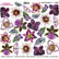 Sospeso Trasparente Pellicola Mini Flower Purple n 11