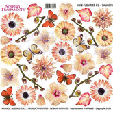 Sospeso Trasparente Pellicola Mini Flower Salmon n 05