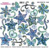 Sospeso Trasparente Pellicola 02 Mini Scrap Blue