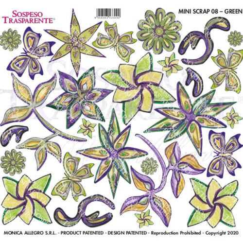 Sospeso Trasparente Pellicola 08 Mini Scrap Green