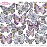 Sospeso Trasparente Pellicola 07 Mini Scrap Liliac Butterfly
