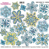 Sospeso Trasparente Pellicola 10 Mini Scrap Snow