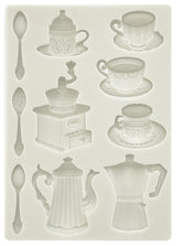 Stamperia Stampo in silicone A5 Coffee and Chocolate tazzine