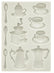 Stamperia Stampo in silicone A5 Coffee and Chocolate tazzine