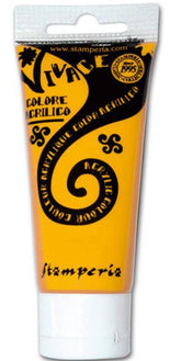 Stamperia Colore Acrilico Vivace Paint - KAB04 - Yellow Ochre 60 ml