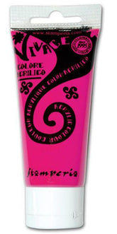 Stamperia Colore Acrilico Vivace Paint - KAB17 - Rosso Magenta 60 ml