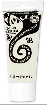 Stamperia Colore Acrilico Vivace Paint - KAB21 - Titanium white 60 ml