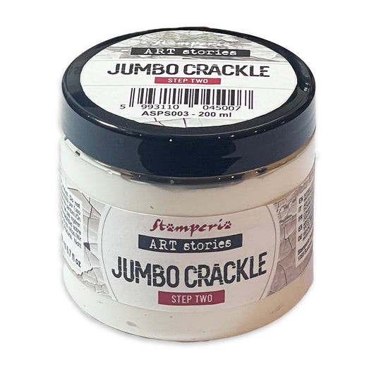 Stamperia Linea Art Stories Jumbo Crackle transparent Step 2 200 ml