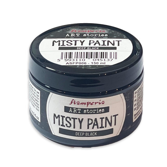 Stamperia Linea Art Stories Misty Paint Deep Black 150 ml