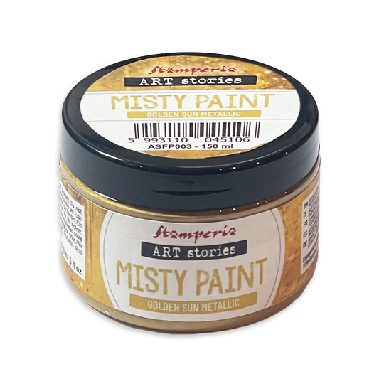 Stamperia Linea Art Stories Misty Paint Metallic Selection Golden Sun Metallic 150 ml