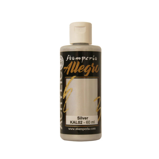 Stamperia Colore Allegro Silver Metallic 60 ml