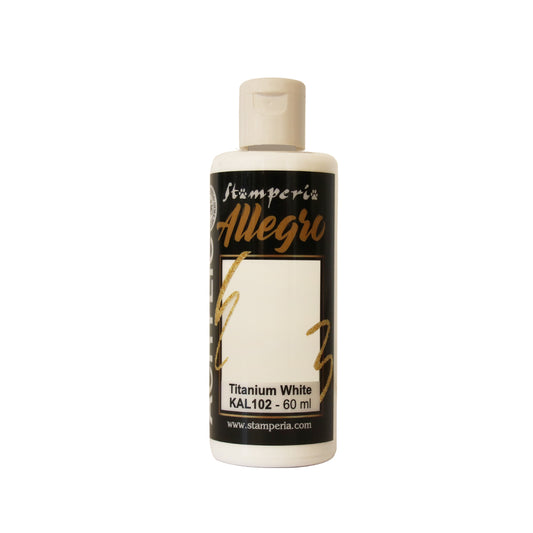 Stamperia Colore Allegro Titanium White 60 ml