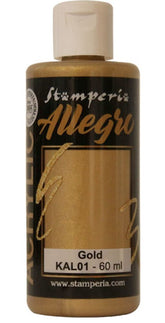 Stamperia Colore Allegro Gold Metallic 60 ml