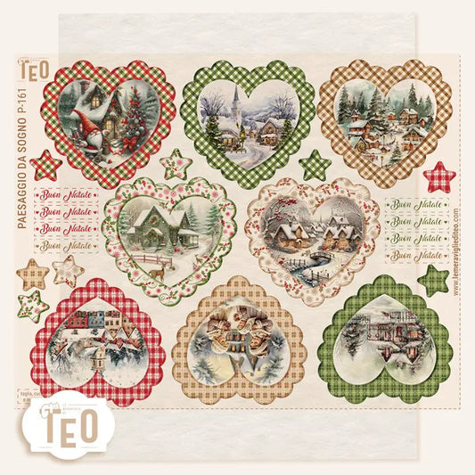 Pannello Teo Collezione Natale P-161 Paesaggio Da Sogno
