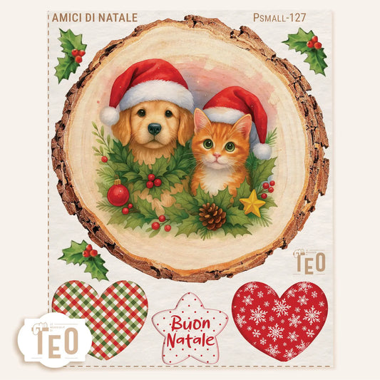 Pannello Teo Collezione Natale P-Small-127 Amici Di Natale