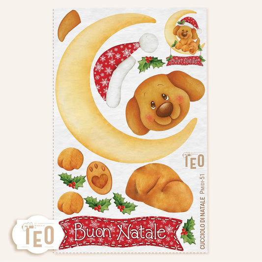 Pannello Teo Collezione Natale P-Midi-51 Cucciolo Di Natale